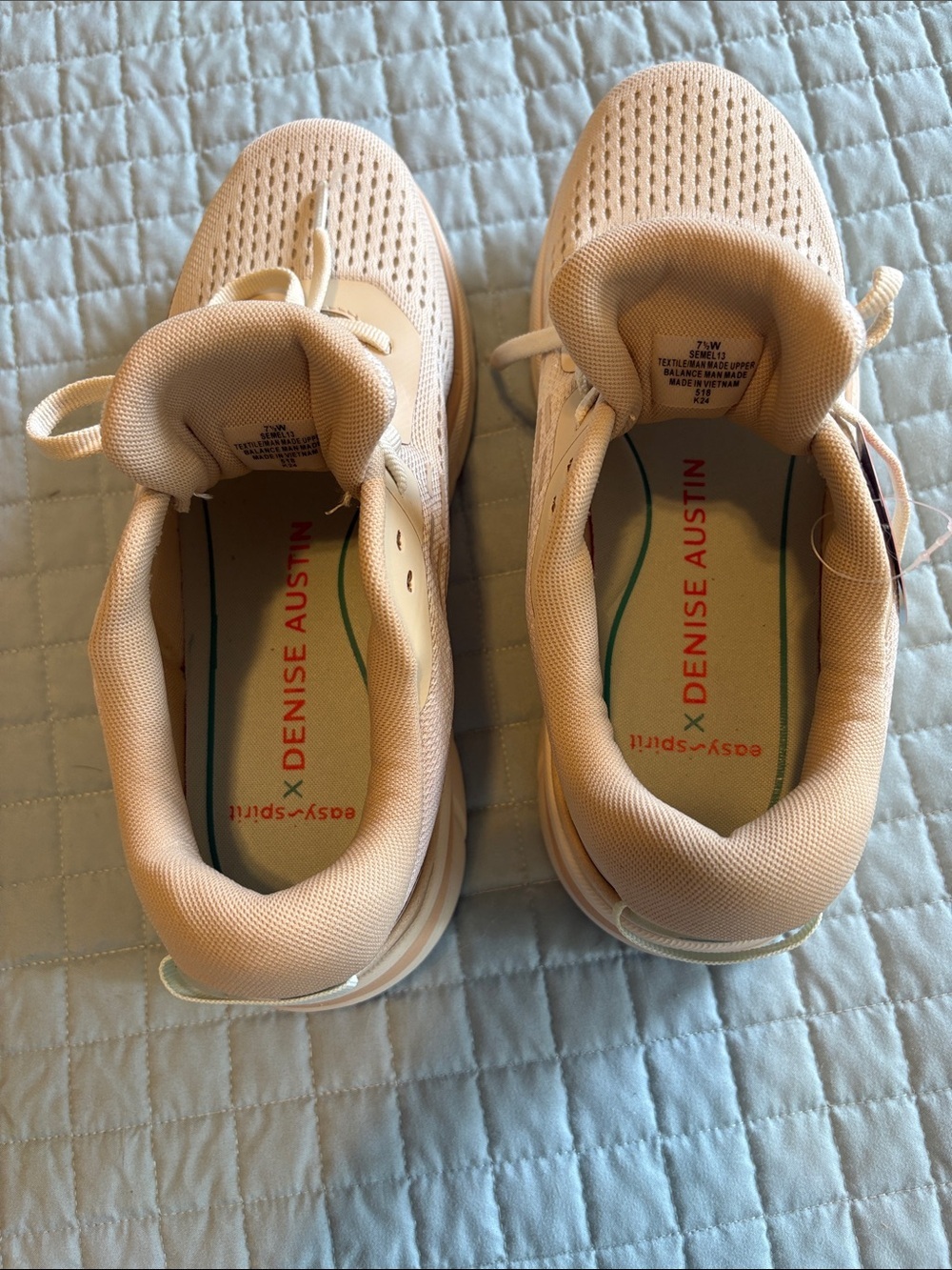 Easy Spirit EMOVE Denise Austin Women's Beige Athletic Sneakers - Picture 6 of 8